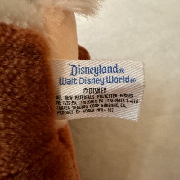 Vintage Disney Chip 'N Dale Rescue Rangers 11.5" Chip Plush - Picture 9 of 9